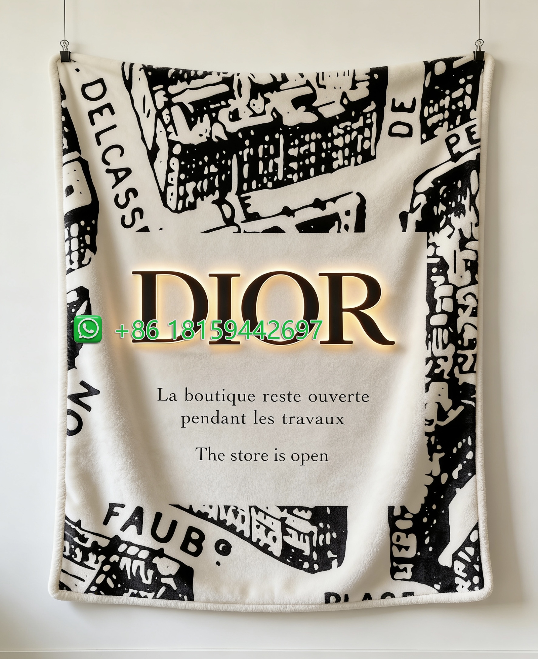 Dior Throw Blankets